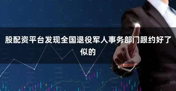 股配资平台发现全国退役军人事务部门跟约好了似的